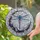 Dragonfly Blue Eyes Crescent Moon Branches Flowers - Home Decor Gift for Wildlife Lovers Stained Glass Suncatcher - 2