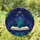 Jagged Mountains Dragon Wings Open Book Starry Night Sky - Fantasy Lover Home Decor Gift Stained Glass Suncatcher - 1