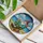 Elderly Gnome Beer Rocking Chair Beach Scene - Home Decor Gift for Dad Stained Glass Suncatcher - 3