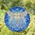 Radiant Ornate Golden Cross Angel Wings, Luminous Blue Celestial Mosaic - Home Decor Gift Stained Glass Suncatcher - 1