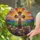 Mosaic Christian Cross Wildflower Field Sunset Hills - Religious Home Decor Gift Stained Glass Suncatcher - 1