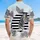 Zebra Tropical Leaves Beach Ocean Bold Warped Stripe - Wildlife Lover Gift Hawaiian Shirt - 5