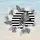 Zebra Tropical Leaves Beach Ocean Bold Warped Stripe - Wildlife Lover Gift Hawaiian Shirt - 6