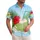 Coconut Drink Red Hibiscus Palm Plumeria Ocean Ripples - Vacation Essentials Hawaiian Shirt - 1