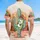 Relaxed Frog Cowboy Hat Saguaro Cactus Desert Sunset - Wildlife Lover Home Decor Hawaiian Shirt - 5
