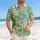 Cheerful Sloths Tropical Fruits Palm Fronds - Wildlife Lover Home Decor Gift Hawaiian Shirt - 4