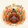 Pilgrim Turkey Give Thanks Autumn Foliage Berries - Thanksgiving Celebration Spare Tire Cover - 6