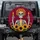 Marigold Crown Calavera Sugar Skull Candle - Day of the Dead Holiday Gift Spare Tire Cover - 1