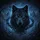 Black Wolf Electric Blue Eyes Frosty Forest - Wildlife Lover Gift Spare Tire Cover - 6