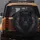 Black Wolf Head Fiery Orange Eyes Dark Smoke Embers - Rugged Mystical Wildlife Lover Gift Spare Tire Cover - 5