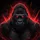 Gorilla Head Red Glowing Eyes Crimson Streaks - Outdoor Adventure Gift Spare Tire Cover - 6