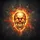 Molten Gold Skull Glowing Glyphs - Driver Vehicle Accessory Spare Tire Cover - 6