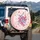 Iridescent Butterflies Cherry Blossoms Floral - Nature Lover Outdoor Decor Spare Tire Cover - 3