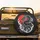 Black Eastern Dragon Katana Red Sun - Warrior Spirit Gift for Dragon Fan Spare Tire Cover - 2