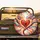 Glowing Red Heart Colorful Swirling Rays Golden Stars Flower Patterns - Vehicle Decor Gift Spare Tire Cover - 2