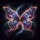 Iridescent Gemstone Celestial Glow Butterfly - Wildlife Lover Home Decor Gift Spare Tire Cover - 6