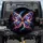 Iridescent Gemstone Celestial Glow Butterfly - Wildlife Lover Home Decor Gift Spare Tire Cover - 1
