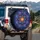 Multi-layered Symmetrical Floral Mandala Luminous Core Cosmic Starlight - Home Decor Gift Spare Tire Cover - 3
