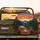 Let's Camp Campfire Travel Trailer Elk Forest - Outdoor Adventure Gift Spare Tire Cover - 2