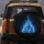 Roaring Electric Blue Cyan Flames in Midnight Blue Abyss Aura - Travel Essentials Gift Spare Tire Cover - 5