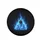 Roaring Electric Blue Cyan Flames in Midnight Blue Abyss Aura - Travel Essentials Gift Spare Tire Cover - 4