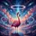 Pink Flamingo Reflective Water Cosmic Sky Nebula Peaks - Wildlife Lover Gift for Bird Lover Spare Tire Cover - 6