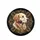 Realistic Golden Retriever Portrait Expressive Eyes USA Gold Filigree Stars - Dog Lover Gift Spare Tire Cover - 4