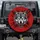 Snarling Wolf Head Red Eyes Crimson Drip Red Black Streaks - Wolf Lover Gift Spare Tire Cover - 1