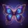 Iridescent Filigree Butterfly Amethyst Jewel - Wildlife Lover Gift Spare Tire Cover - 6