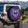Iridescent Filigree Butterfly Amethyst Jewel - Wildlife Lover Gift Spare Tire Cover - 3