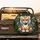 Smiling Fluffy Baby Tiger Cub Jungle Leaves - Wildlife Lover Gift Spare Tire Cover - 2
