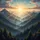 Mountain Landscape Sunrise Deep Valley Evergreen Forest Peaks Clouds - Travel Essentials Spare Tire Cover - 6