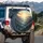 Mountain Landscape Sunrise Deep Valley Evergreen Forest Peaks Clouds - Travel Essentials Spare Tire Cover - 3