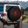 Fiery Red Dragon Crest Dark Wings - Gothic Fantasy Decor Gift Spare Tire Cover - 3