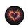 Intertwining Heart Flame Strokes Swirling Smoke Continuous Flow Field - Vehicle Decor Gift Spare Tire Cover - 4