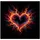 Intertwining Heart Flame Strokes Swirling Smoke Continuous Flow Field - Vehicle Decor Gift Spare Tire Cover - 6
