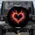 Intertwining Heart Flame Strokes Swirling Smoke Continuous Flow Field - Vehicle Decor Gift Spare Tire Cover - 1