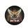Blindfolded Yellow Rooster Vintage Car Mud Splashes TRUST GPS - Daring Off-Road Explorer Adventure Spare Tire Cover - 4