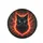 Glowing Red Cat Deep Forest Green - Car Decor Gift for Cat Lover Spare Tire Cover - 4