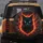 Glowing Red Cat Deep Forest Green - Car Decor Gift for Cat Lover Spare Tire Cover - 5