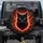 Glowing Red Cat Deep Forest Green - Car Decor Gift for Cat Lover Spare Tire Cover - 1