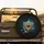 Peeking Baby Leopard Cub Emerald Eyes Spotted Fur Nocturnal Jungle - Wildlife Lover Gift Spare Tire Cover - 2