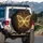 Butterfly Roman Numerals Clock Home Decor Gift for Butterfly Lover Spare Tire Cover - 3