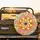 Retro Psychedelic Flower Hearts Wavy Arcs - Vintage Lover Gift Spare Tire Cover - 2