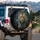 Majestic Siberian Tiger Head Deep Jungle Night - Outdoor Adventure Big Cat Gift Spare Tire Cover - 3