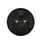 Majestic Watchful Black Cat Luminous Golden Yellow Eyes Midnight Black Background - Cat Lover Gift Spare Tire Cover - 4