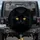 Majestic Watchful Black Cat Luminous Golden Yellow Eyes Midnight Black Background - Cat Lover Gift Spare Tire Cover - 1