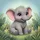 Cute Baby Elephant Tropical Jungle Flowers - Wildlife Lover Gift Spare Tire Cover - 6