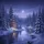Winter Wonderland Frozen River Evergreen Trees Festive Lights - Seasonal Holiday Decor Gift Spare Tire Cover - 6