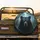 Black Bear Head Forest Foliage Moonlit Night - Wildlife Lover Gift Spare Tire Cover - 2